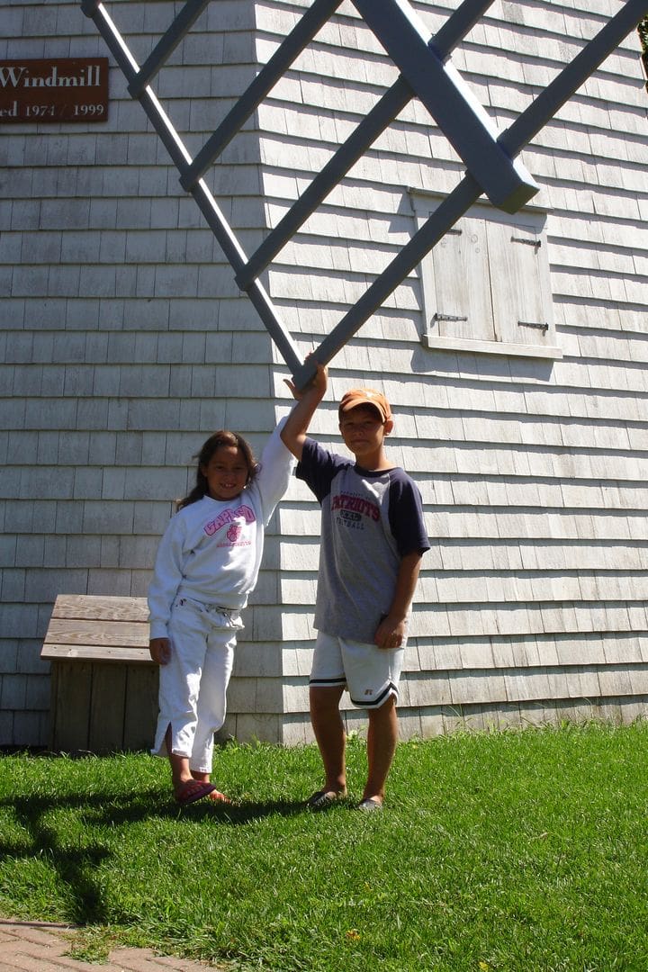 A man and woman standing next to each other.